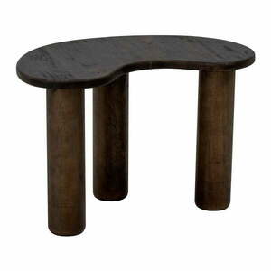 Ciemnobrązowy stolik z litego drewna kauczukowego 36x53 cm Luppa – Bloomingville obraz