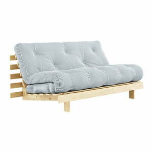 Biała/jasnoniebieska rozkładana sofa 160 cm Roots - Karup Design obraz