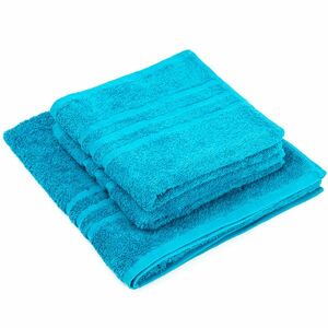 Zestaw ręczników „Classic” niebieski, 2 szt. 50 x 100 cm, 1 szt. 70 x 140 cm obraz