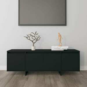 vidaXL Szafka pod TV, czarna, 120x30x40, 5 cm, materiał drewnopochodny obraz
