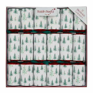 Crackery świąteczne zestaw 12 szt. Green Pine Tree – Robin Reed obraz
