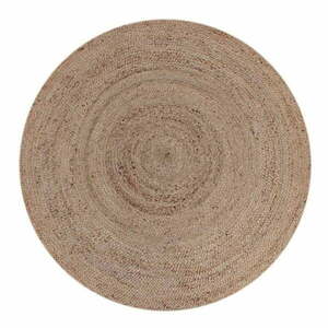 Brązowy okrągły dywan z juty ø 180 cm – LABEL51 obraz
