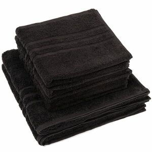 Zestaw ręczników „Classic” czarny, 4 szt. 50 x 100 cm, 2 szt. 70 x 140 cm obraz
