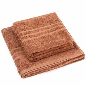 Zestaw ręczników „Classic” brązowy, 2 szt. 50 x 100 cm, 1 szt. 70 x 140 cm obraz