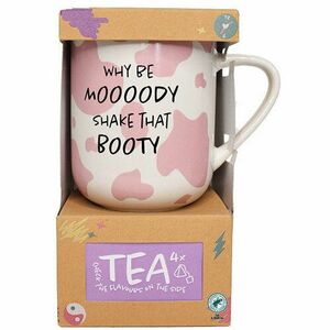 Zestaw upominkowy kubka z herbatą Why be moody shake that booty obraz