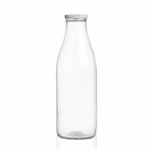 Orion Szklana butelka na mleko z pokrywką 1 l obraz