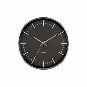 Karlsson 5911SI designerski zegar ścienny 35 cm, srebrny obraz