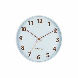 Karlsson 5920LB designerski zegar ścienny 40 cm, soft blue obraz