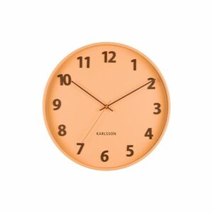 Karlsson 5920LO designerski zegar ścienny 40 cm, soft orange obraz