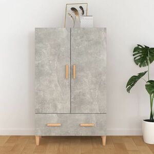 vidaXL Wysoka szafka, szarość betonu, 70x31x115 cm obraz