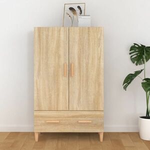 vidaXL Wysoka szafka, dąb sonoma 70x31x115 cm, materiał drewnopochodny obraz