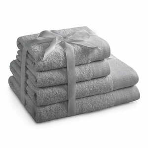 Szare bawełniane ręczniki zestaw 10 szt. frotte Amari – AmeliaHome obraz