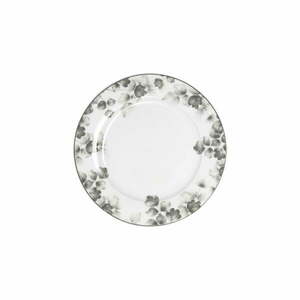 Biało-jasnoszare porcelanowe talerze zestaw 6 szt. deserowe ø 19 cm Foliage gray – Villa Altachiara obraz