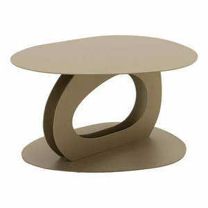Beżowy metalowy stolik 55x66 cm Tonda – Spinder Design obraz