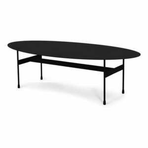Czarny metalowy stolik 39x120 cm Mira – Spinder Design obraz
