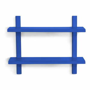 Niebieska wielopoziomowa metalowa półka 60 cm Hola – Spinder Design obraz
