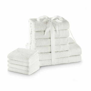 Białe bawełniane ręczniki zestaw 10 szt. frotte Amari – AmeliaHome obraz