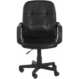 Krzesło biurowe z podłokietnikiem, czarne obraz