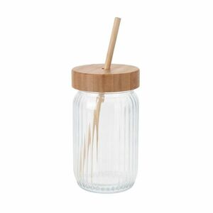 EH Szklanki do napojów z bambusowym wiekiem, 0, 5 l obraz