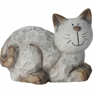 Ogrodowa dekoracja ceramiczna Kot siedzący, 16, 7 x 12, 2 x 10, 2 cm obraz