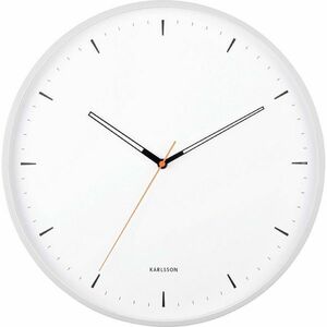 Karlsson 5940WH designerski zegar ścienny 40 cm, biały obraz