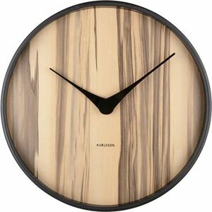 Karlsson 5929WD designerski zegar ścienny 40 cm, natur obraz