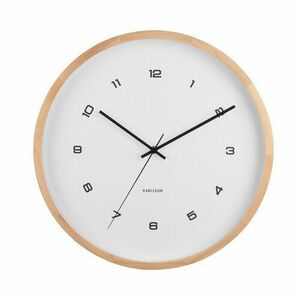 Karlsson 5938WH designerski zegar ścienny 41 cm, biały obraz