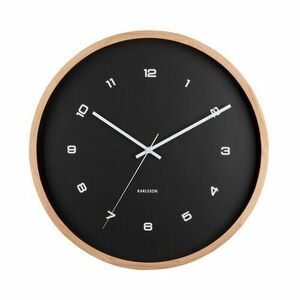 Karlsson 5938BK designerski zegar ścienny 41 cm, czarny obraz