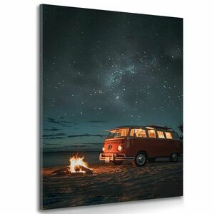 Obraz zdjęcie obrazu pod nocnym niebem - Volkswagen T1 obraz