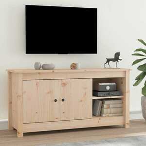 vidaXL Szafka pod telewizor, 103x36, 5x52 cm, lite drewno sosnowe obraz