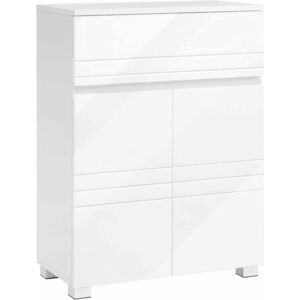 Komoda łazienkowa szafka biała duża szuflada 60 cm obraz