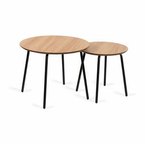 Okrągłe stoliki zestaw 2 szt. ø 55 cm Luke – Bonami Essentials obraz