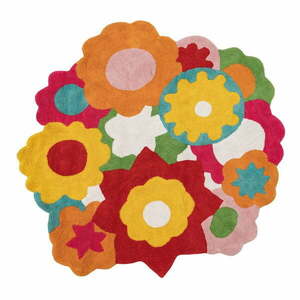 Bawełniany dywan dziecięcy ø 150 cm Flowers – Ixia obraz
