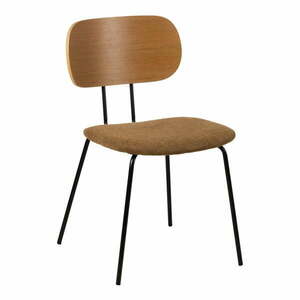 Brązowo-naturalne krzesła zestaw 4 szt. Cleo – Ixia obraz