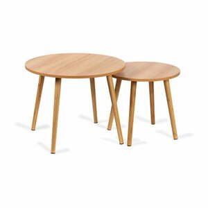 Okrągłe stoliki zestaw 2 szt. ø 60 cm Luke – Bonami Essentials obraz