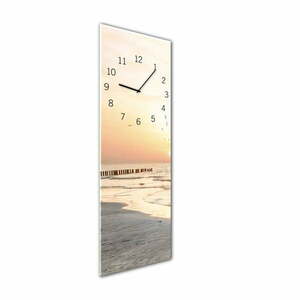 Zegar ścienny Styler Glassclock Beach, 20x60 cm obraz