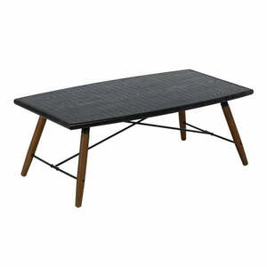 Czarny metalowy stolik 60x109, 5 cm Oslo – Ixia obraz