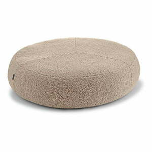 Beżowe legowisko dla psów z materiału bouclé ø 70 cm Senso Pouffe Greige S/M – MiaCara obraz