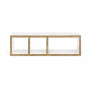 Biało-naturalna szafka pod TV 150x45 cm Berlin – TemaHome obraz