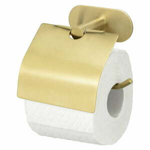 Samoprzylepny uchwyt na papier toaletowy ze stali nierdzewnej Orea Gold – Wenko obraz