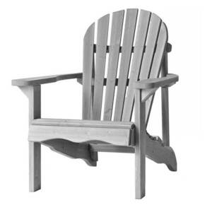Drewniane krzesło ogrodowe, szary obraz