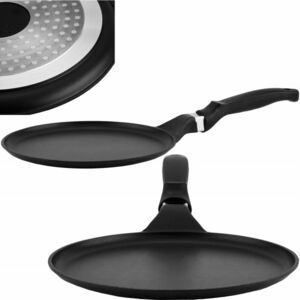 Patelnia Do Naleśników Pancakes Placków Non-stick Greblon 24CM Indukcja Gaz obraz