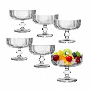 Pucharki do deserów lodów szklane czarki Altom Design Selena 310 ml 6 sztuk obraz