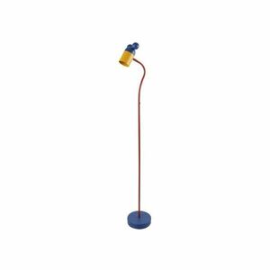 Niebieska lampa stojąca z metalowym kloszem (wysokość 133, 5 cm) Mouse – GTV obraz