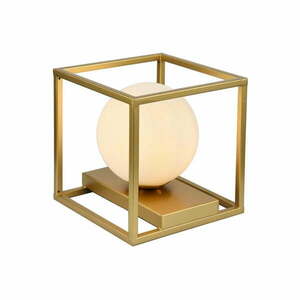 Lampa stołowa w kolorze złota z metalowo-szklanym kloszem (wysokość 20 cm) Avelin – GTV obraz