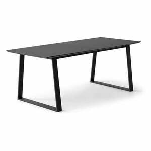 Czarny rozkładany stół z czarnym blatem 100x210 cm Meza – Hammel Furniture obraz