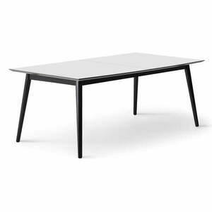 Biało-czarny rozkładany stół z białym blatem 100x210 cm Meza – Hammel Furniture obraz