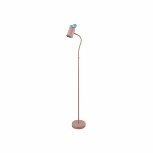 Jasnoniebiesko-różowa lampa stojąca z metalowym kloszem (wysokość 133, 5 cm) Mouse – GTV obraz