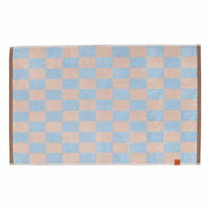 Niebiesko-różowy dywanik łazienkowy z bio bawełny 50x80 cm Retro – Mette Ditmer Denmark obraz