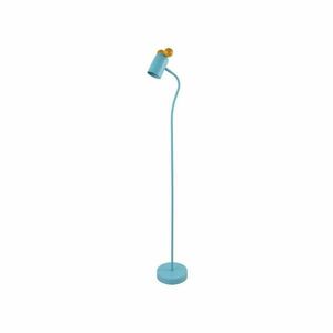 Jasnoniebieska lampa stojąca z metalowym kloszem (wysokość 133, 5 cm) Mouse – GTV obraz